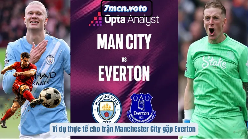 Ví dụ thực tế cho trận Manchester City gặp Everton
